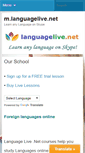 Mobile Screenshot of languagelive.net